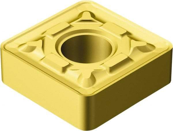 Sandvik Coromant - SNMG646 MR Grade 2035 Carbide Turning Insert - TiAlN/TiN Finish, 90° Square, 3/4" Inscr Circle, 1/4" Thick, 3/32" Corner Radius - Americas Industrial Supply