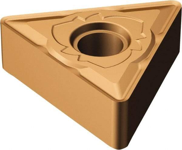 Sandvik Coromant - TNMG331 SM Grade 1115 Carbide Turning Insert - TiAlN/AlCr2O3 Finish, 60° Triangle, 3/8" Inscr Circle, 3/16" Thick, 1/64" Corner Radius - Americas Industrial Supply
