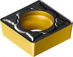 Sandvik Coromant - SCMT32.52 PM Grade 4325 Carbide Turning Insert - TiCN/AI2O3/TiN Finish, 90° Square, 3/8" Inscr Circle, 5/32" Thick, 1/32" Corner Radius - Americas Industrial Supply
