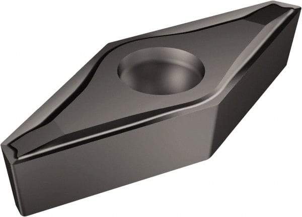 Sandvik Coromant - VCEX2203 F Grade 1105 Carbide Turning Insert - TiAlN Finish, 35° Diamond, 1/4" Inscr Circle, 1/8" Thick, 0.1mm Corner Radius - Americas Industrial Supply