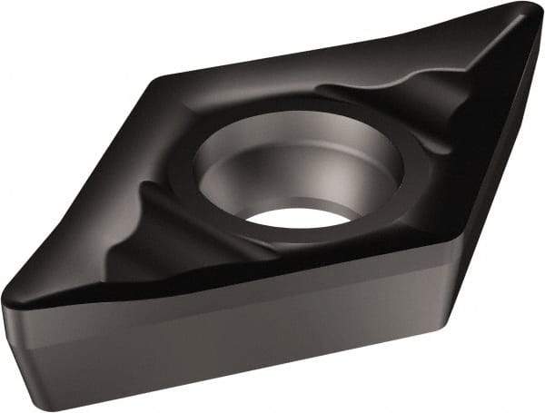 Sandvik Coromant - DCGX32.50 AL Grade 1105 Carbide Turning Insert - TiAlN Finish, 55° Diamond, 3/8" Inscr Circle, 5/32" Thick, 0.2mm Corner Radius - Americas Industrial Supply
