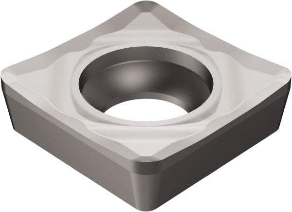 Sandvik Coromant - SCGX32.52 AL Grade H10 Carbide Turning Insert - Uncoated, 90° Square, 3/8" Inscr Circle, 5/32" Thick, 1/32" Corner Radius - Americas Industrial Supply