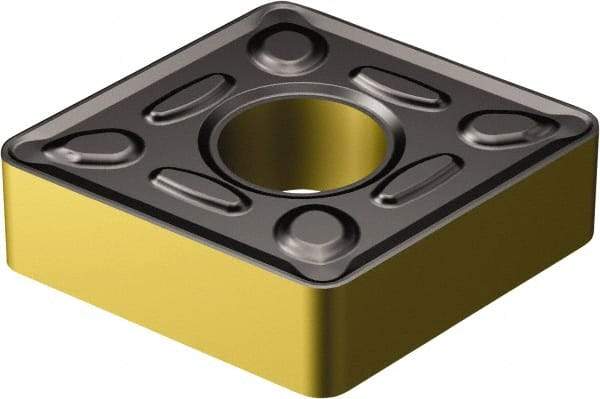 Sandvik Coromant - CNMG644 HM Grade 4335 Carbide Turning Insert - TiCN/AI2O3/TiN Finish, 80° Diamond, 3/4" Inscr Circle, 1/4" Thick, 1/16" Corner Radius - Americas Industrial Supply