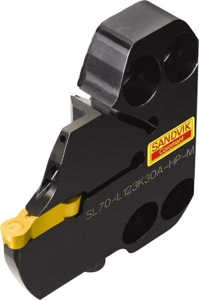 Sandvik Coromant - SL70-R/L123..A-HP-M Insert, 18mm Head Length, Modular Grooving Cutting Unit Head - Left Hand Cut, System Size 70, Through Coolant, Series CoroCut 1-2 - Americas Industrial Supply