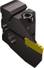 Sandvik Coromant - 570-xxR/L123..B Insert, 18mm Head Length, Modular Grooving Cutting Unit Head - Left Hand Cut, System Size 32, Through Coolant, Series CoroCut 1-2 - Americas Industrial Supply