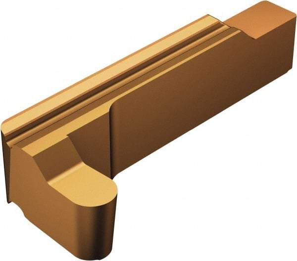 Sandvik Coromant - X1RG123.. RS 3mm Cutting Width Carbide Grooving Insert - 8.99mm Max Depth of Cut, Right Hand, 1.5mm Corner Radius, TiAlN/AlCr2O3 Finish - Americas Industrial Supply