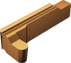 Sandvik Coromant - X1RG123.. RS 3mm Cutting Width Carbide Grooving Insert - 8.99mm Max Depth of Cut, Right Hand, 1.5mm Corner Radius, TiAlN/AlCr2O3 Finish - Americas Industrial Supply
