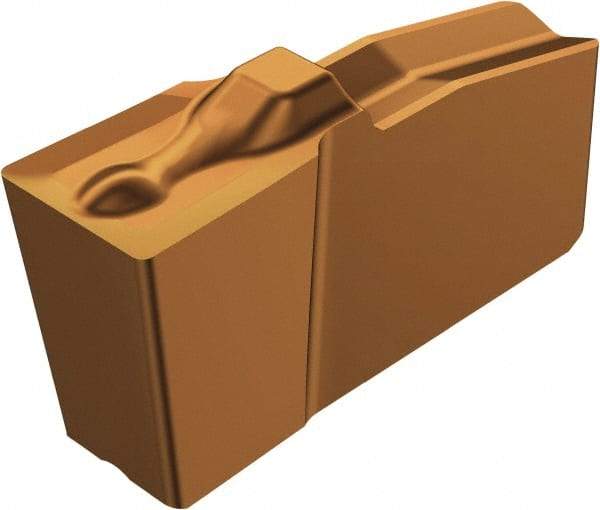 Sandvik Coromant - 25N151.2 4G Grade 1125, 1/8" Cutting Width Carbide Grooving Insert - Neutral, 0.19mm Corner Radius, TiAlN Finish - Americas Industrial Supply