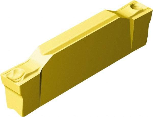 Sandvik Coromant - GN123 GF Grade 1005, 1/8" Cutting Width Carbide Grooving Insert - 19.2mm Max Depth of Cut, Neutral, 0.4mm Corner Radius, TiAlN/TiN Finish - Americas Industrial Supply