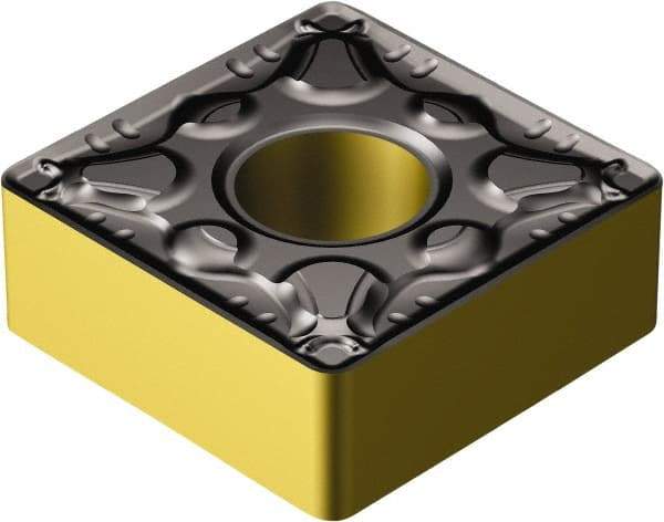 Sandvik Coromant - SNMG434 PM Grade 4335 Carbide Turning Insert - TiCN/AI2O3/TiN Finish, 90° Square, 1/2" Inscr Circle, 3/16" Thick, 1/16" Corner Radius - Americas Industrial Supply