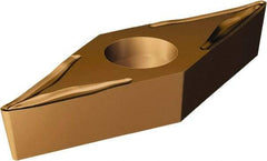 Sandvik Coromant - VBMT331 UM Grade 1115 Carbide Turning Insert - TiAlN/AlCr2O3 Finish, 35° Diamond, 3/8" Inscr Circle, 3/16" Thick, 1/64" Corner Radius - Americas Industrial Supply