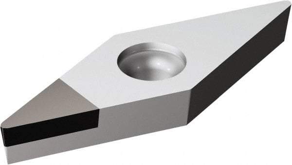 Sandvik Coromant - VCMW331 FP Grade CD10 Carbide Turning Insert - Uncoated, 35° Diamond, 3/8" Inscr Circle, 3/16" Thick, 1/64" Corner Radius - Americas Industrial Supply