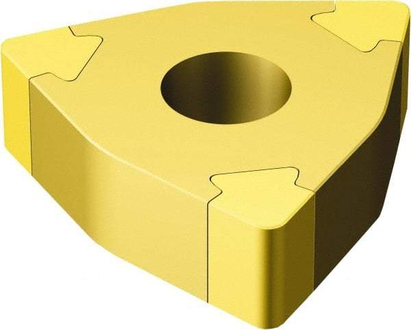 Sandvik Coromant - WNGA332 Grade 7015 Carbide Turning Insert - TiN Finish, 80° Trigon, 3/8" Inscr Circle, 3/16" Thick, 1/32" Corner Radius - Americas Industrial Supply