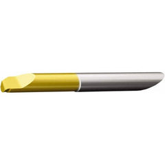 Grooving Tool 0.0079″ Corner Radius, Right Hand Cut, 1025 Solid Carbide, TiCN/TiN Finish