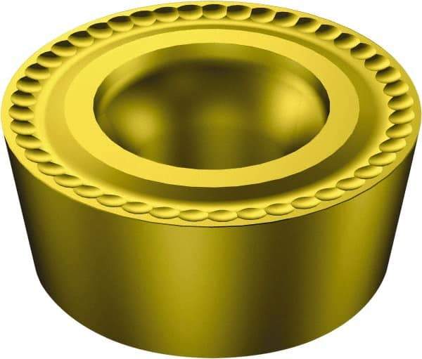 Sandvik Coromant - RCMT43 RCMT Grade 235 Carbide Turning Insert - TiCN/TiN Finish, Round, 1/2" Inscr Circle, 3/16" Thick - Americas Industrial Supply