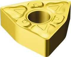 Sandvik Coromant - WNMG331 XM Grade GC30 Carbide Turning Insert - TiCN/Al2O3/TiN Finish, 80° Trigon, 1/4" Inscr Circle, 3/16" Thick, 1/64" Corner Radius - Americas Industrial Supply