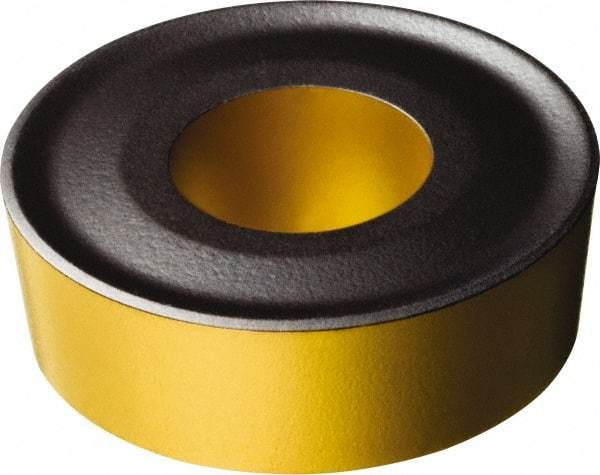 Sandvik Coromant - RCMX320900 0 Grade 4215 Carbide Turning Insert - TiCN/AI2O3/TiN Finish, Round, 32mm Inscr Circle, 3/8" Thick - Americas Industrial Supply
