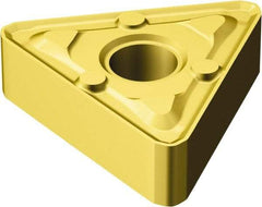 Sandvik Coromant - TNMX332 WMX Grade 2015 Carbide Turning Insert - TiCN/AI2O3/TiN Finish, 60° Triangle, 3/8" Inscr Circle, 3/16" Thick, 1/32" Corner Radius - Americas Industrial Supply
