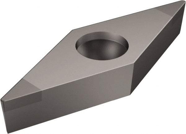 Sandvik Coromant - VBMW331 Grade CB20 Carbide Turning Insert - Uncoated, 35° Diamond, 3/8" Inscr Circle, 3/16" Thick, 1/64" Corner Radius - Americas Industrial Supply