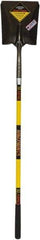 SEYMOUR-MIDWEST - 11-1/2" High x 9" Wide Square Steel Shovel - 48" Long Fiberglass Straight Handle, Front Turned - Americas Industrial Supply