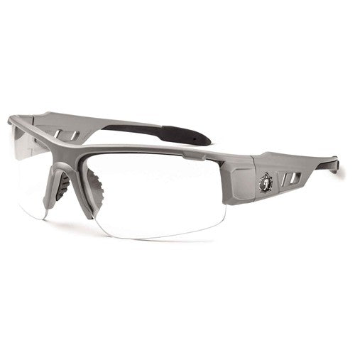 DAGR Clear Lens Matte Gray Safety Glasses - Americas Industrial Supply
