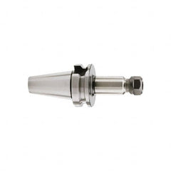 HAIMER - 1mm to 16mm Capacity, 100mm Projection, SK40 Taper Shank, ER25 Collet Chuck - 0.003mm TIR, Through-Spindle & DIN Flange Coolant - Exact Industrial Supply