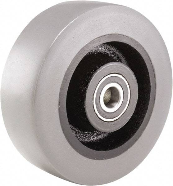 Hamilton - 6 Inch Diameter x 2 Inch Wide, Polyurethane on Cast Iron Caster Wheel - 1,620 Lb. Capacity, 2-1/2 Inch Hub Length, 1/2 Inch Axle Diameter, Sealed Precision Ball Bearing - Americas Industrial Supply