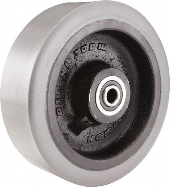 Hamilton - 10 Inch Diameter x 4 Inch Wide, Polyurethane on Cast Iron Caster Wheel - 5,000 Lb. Capacity, 3-1/2 Inch Hub Length, 1 Inch Axle Diameter, Sealed Precision Ball Bearing - Americas Industrial Supply