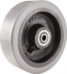 Hamilton - 10 Inch Diameter x 4 Inch Wide, Polyurethane on Cast Iron Caster Wheel - 5,000 Lb. Capacity, 3-1/2 Inch Hub Length, 1 Inch Axle Diameter, Sealed Precision Ball Bearing - Americas Industrial Supply