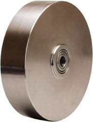 Hamilton - 8 Inch Diameter x 2 Inch Wide, Stainless Steel Caster Wheel - 1,100 Lb. Capacity, 2-1/4 Inch Hub Length, 3/4 Inch Axle Diameter, Plain Bore Bearing - Americas Industrial Supply