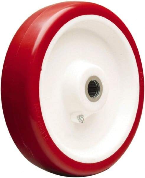 Hamilton - 8 Inch Diameter x 2 Inch Wide, Polyurethane on Polypropylene Caster Wheel - 1,200 Lb. Capacity, 2-3/16 Inch Hub Length, 3/4 Inch Axle Diameter, Straight Roller Bearing - Americas Industrial Supply