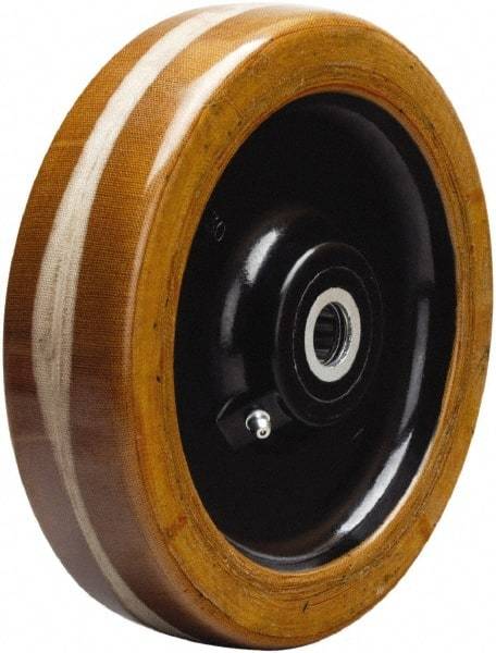 Hamilton - 8 Inch Diameter x 2 Inch Wide, Phenolic Caster Wheel - 1,750 Lb. Capacity, 2-3/16 Inch Hub Length, 1/2 Inch Axle Diameter, Straight Roller Bearing - Americas Industrial Supply