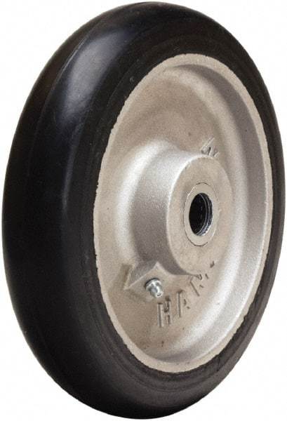 Hamilton - 8 Inch Diameter x 1-5/8 Inch Wide, Rubber on Aluminum Caster Wheel - 350 Lb. Capacity, 2-1/4 Inch Hub Length, 3/4 Inch Axle Diameter, Straight Roller Bearing - Americas Industrial Supply