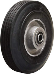 Hamilton - 6 Inch Diameter x 2 Inch Wide, Rubber on Aluminum Caster Wheel - 300 Lb. Capacity, 2-1/4 Inch Hub Length, 1/2 Inch Axle Diameter, Precision Ball Bearing - Americas Industrial Supply