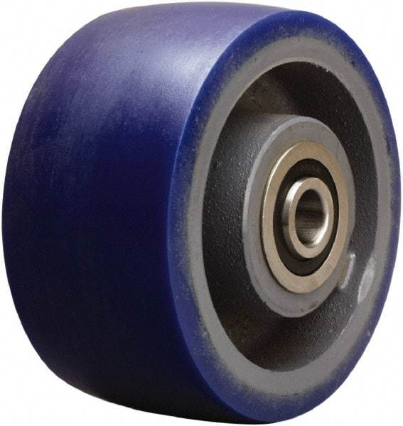 Hamilton - 6 Inch Diameter x 3 Inch Wide, Polyurethane on Cast Iron Caster Wheel - 2,450 Lb. Capacity, 3-1/2 Inch Hub Length, 3/4 Inch Axle Diameter, Tapered Roller Bearing - Americas Industrial Supply
