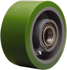 Hamilton - 6 Inch Diameter x 3 Inch Wide, Polyurethane on Cast Iron Caster Wheel - 2,200 Lb. Capacity, 3-1/4 Inch Hub Length, 3/4 Inch Axle Diameter, Tapered Roller Bearing - Americas Industrial Supply