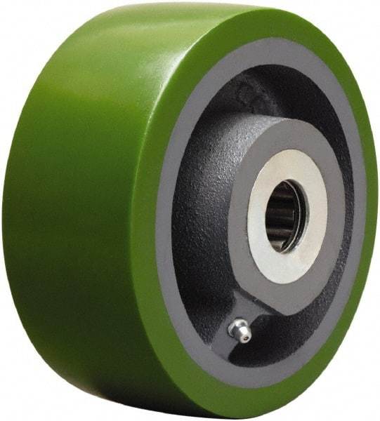 Hamilton - 6 Inch Diameter x 2-1/2 Inch Wide, Polyurethane on Cast Iron Caster Wheel - 1,600 Lb. Capacity, 3-1/4 Inch Hub Length, 1-1/4 Inch Axle Diameter, Tapered Roller Bearing - Americas Industrial Supply