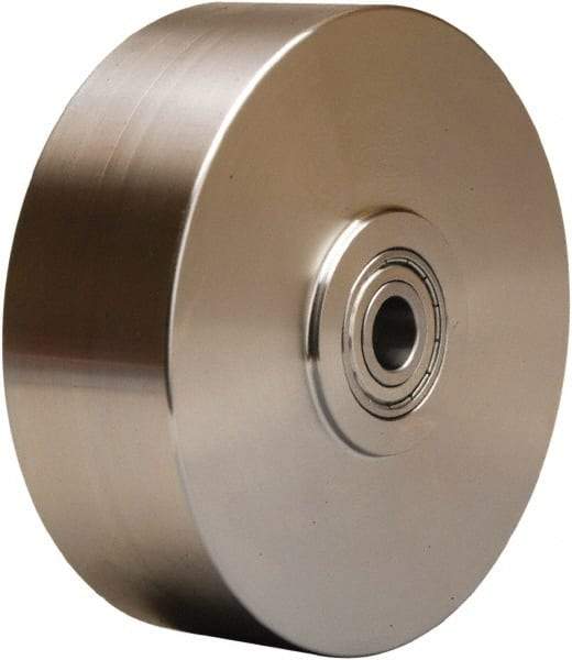 Hamilton - 6 Inch Diameter x 2 Inch Wide, Stainless Steel Caster Wheel - 950 Lb. Capacity, 2-1/4 Inch Hub Length, 3/4 Inch Axle Diameter, Plain Bore Bearing - Americas Industrial Supply