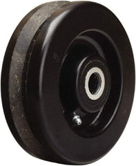 Hamilton - 6 Inch Diameter x 2 Inch Wide, Phenolic V-Groove Caster Wheel - 750 Lb. Capacity, 2-3/16 Inch Hub Length, 1-3/16 Inch Axle Diameter, Plain Bore Bearing - Americas Industrial Supply