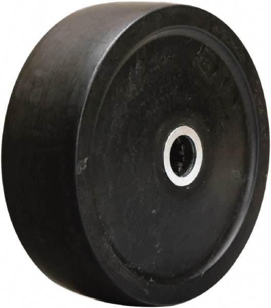 Hamilton - 6 Inch Diameter x 2 Inch Wide, Hard Rubber Caster Wheel - 650 Lb. Capacity, 2-1/4 Inch Hub Length, 3/4 Inch Axle Diameter, Straight Roller Bearing - Americas Industrial Supply
