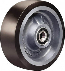 Hamilton - 6 Inch Diameter x 2 Inch Wide, Polyurethane on Cast Iron Caster Wheel - 1,560 Lb. Capacity, 2-1/4 Inch Hub Length, 1/2 Inch Axle Diameter, Sealed Precision Ball Bearing - Americas Industrial Supply