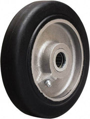 Hamilton - 6 Inch Diameter x 1-1/2 Inch Wide, Rubber on Aluminum Caster Wheel - 280 Lb. Capacity, 1-3/4 Inch Hub Length, 5/8 Inch Axle Diameter, Straight Roller Bearing - Americas Industrial Supply