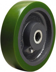 Hamilton - 6 Inch Diameter x 1-1/2 Inch Wide, Polyurethane on Cast Iron Caster Wheel - 850 Lb. Capacity, 1-3/4 Inch Hub Length, 1/2 Inch Axle Diameter, Straight Roller Bearing - Americas Industrial Supply