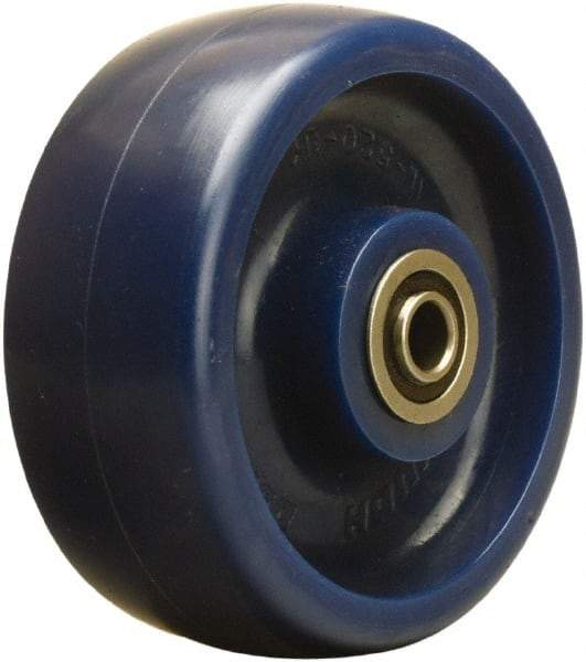 Hamilton - 5 Inch Diameter x 2 Inch Wide, Polyurethane Caster Wheel - 900 Lb. Capacity, 2-7/16 Inch Hub Length, 1/2 Inch Axle Diameter, Sealed Precision Ball Bearing - Americas Industrial Supply