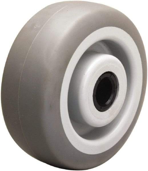 Hamilton - 5 Inch Diameter x 2 Inch Wide, Rubber on Thermoplastic Caster Wheel - 350 Lb. Capacity, 2-3/16 Inch Hub Length, 3/4 Inch Axle Diameter, Delrin Bearing - Americas Industrial Supply