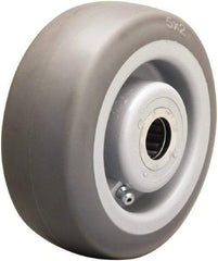 Hamilton - 5 Inch Diameter x 2 Inch Wide, Rubber on Thermoplastic Caster Wheel - 350 Lb. Capacity, 2-3/16 Inch Hub Length, 5/8 Inch Axle Diameter, Straight Roller Bearing - Americas Industrial Supply