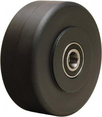 Hamilton - 5 Inch Diameter x 2 Inch Wide, Nylon Caster Wheel - 2,150 Lb. Capacity, 2-1/4 Inch Hub Length, 1/2 Inch Axle Diameter, Precision Ball Bearing - Americas Industrial Supply