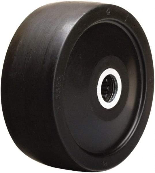 Hamilton - 5 Inch Diameter x 2 Inch Wide, Hard Rubber Caster Wheel - 550 Lb. Capacity, 2-1/4 Inch Hub Length, 3/4 Inch Axle Diameter, Straight Roller Bearing - Americas Industrial Supply