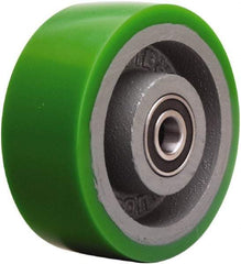Hamilton - 5 Inch Diameter x 2 Inch Wide, Polyurethane on Cast Iron Caster Wheel - 1,050 Lb. Capacity, 2-1/2 Inch Hub Length, 1/2 Inch Axle Diameter, Sealed Precision Ball Bearing - Americas Industrial Supply