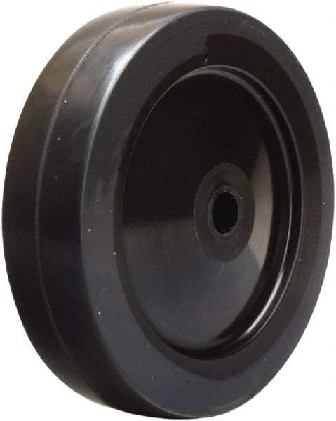 Hamilton - 5 Inch Diameter x 1-1/4 Inch Wide, Soft Rubber Caster Wheel - 190 Lb. Capacity, 1-1/2 Inch Hub Length, 1/2 Inch Axle Diameter, Self-Lube Bearing - Americas Industrial Supply